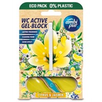 Гелевий підвісний блок для туалету Ambi Pur WC Active Gel-Block Цитрус і жасмин, 45 г